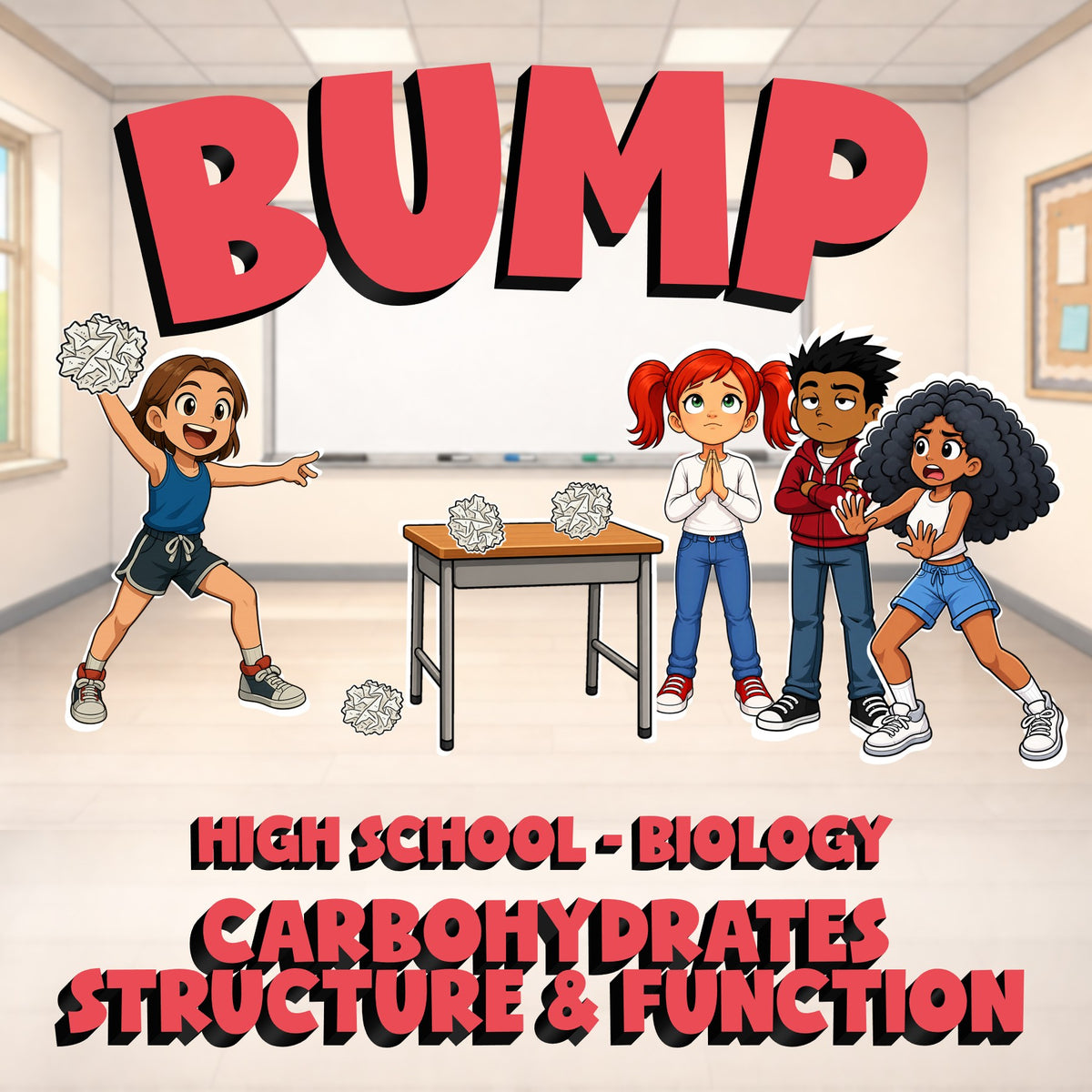 Carbohydrates Structure & Function BUMP Science Game - No Prep Biology Review