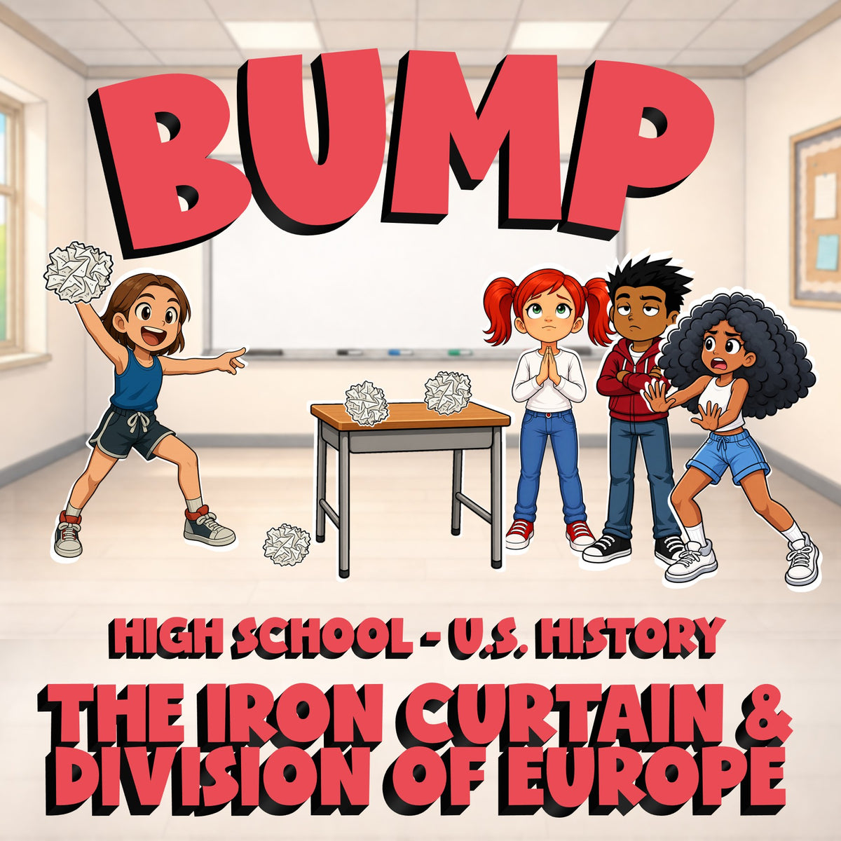 The Iron Curtain & Division of Europe BUMP U.S. History Game - No Prep Review