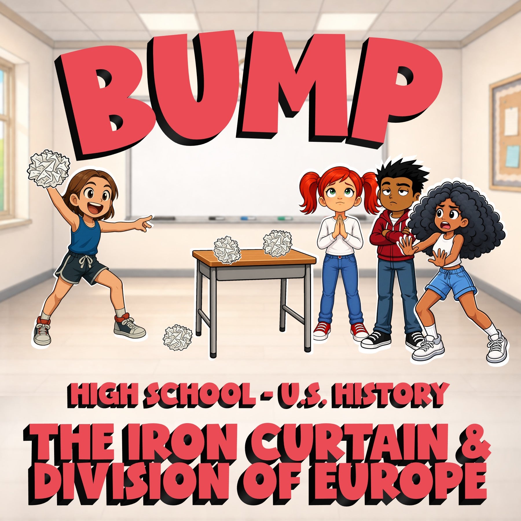 The Iron Curtain & Division of Europe BUMP U.S. History Game - No Prep Review