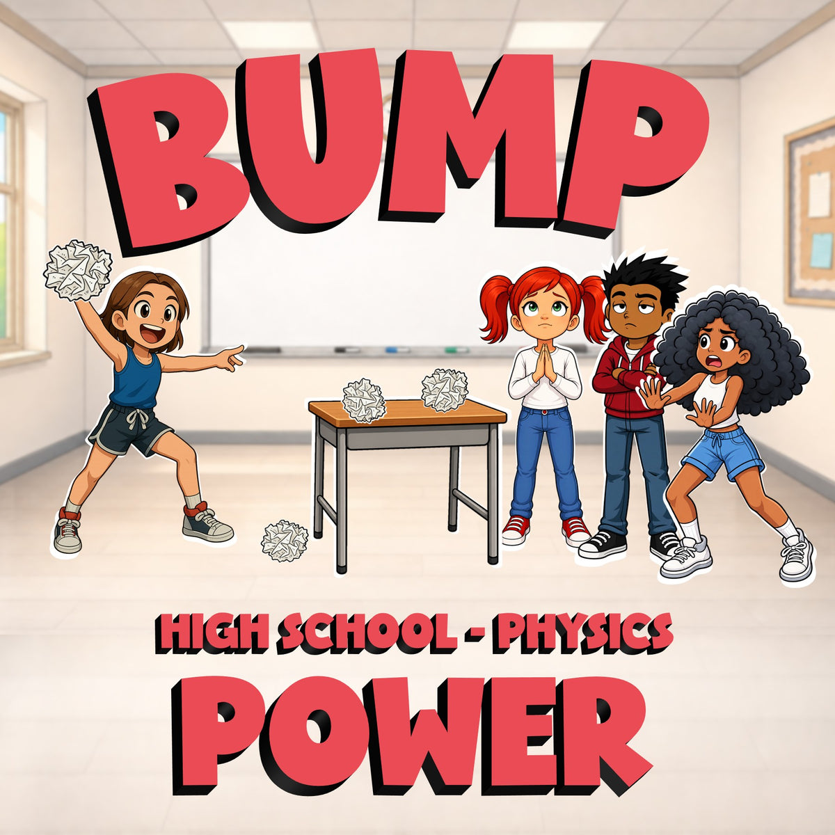 Power BUMP Science Game - No Prep Physics Review Activity