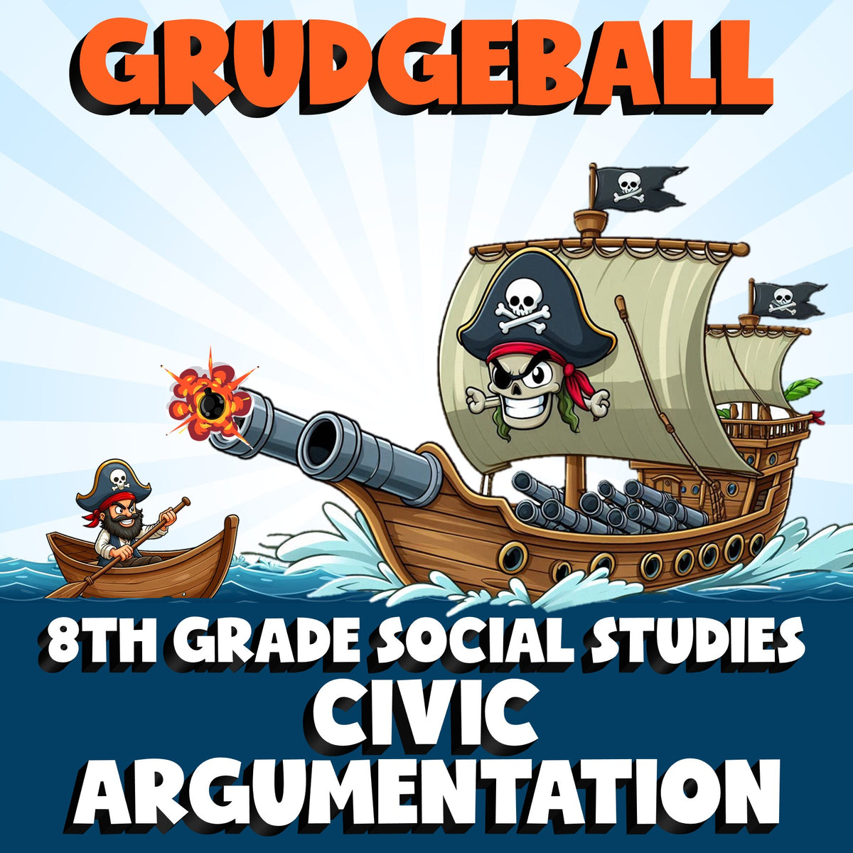 Civic Argumentation GRUDGEBALL Socials Game - No Prep Grade 8 Review Activity