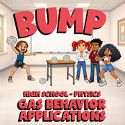 Gas Behavior Applications BUMP Science Game - No Prep Physics Review Activity