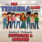 Diffusion & Osmosis BIG TERRIBLE GAME - No Prep Grade 9 Science Review Activity