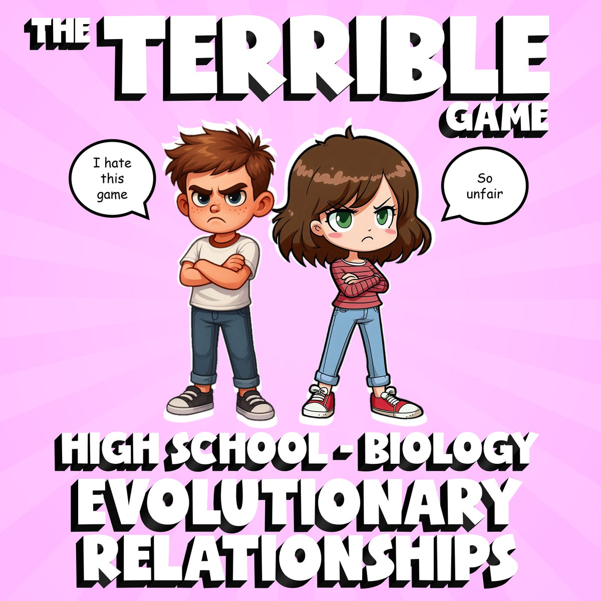 Evolutionary Relationships THE TERRIBLE GAME - No Prep Biology Science Review