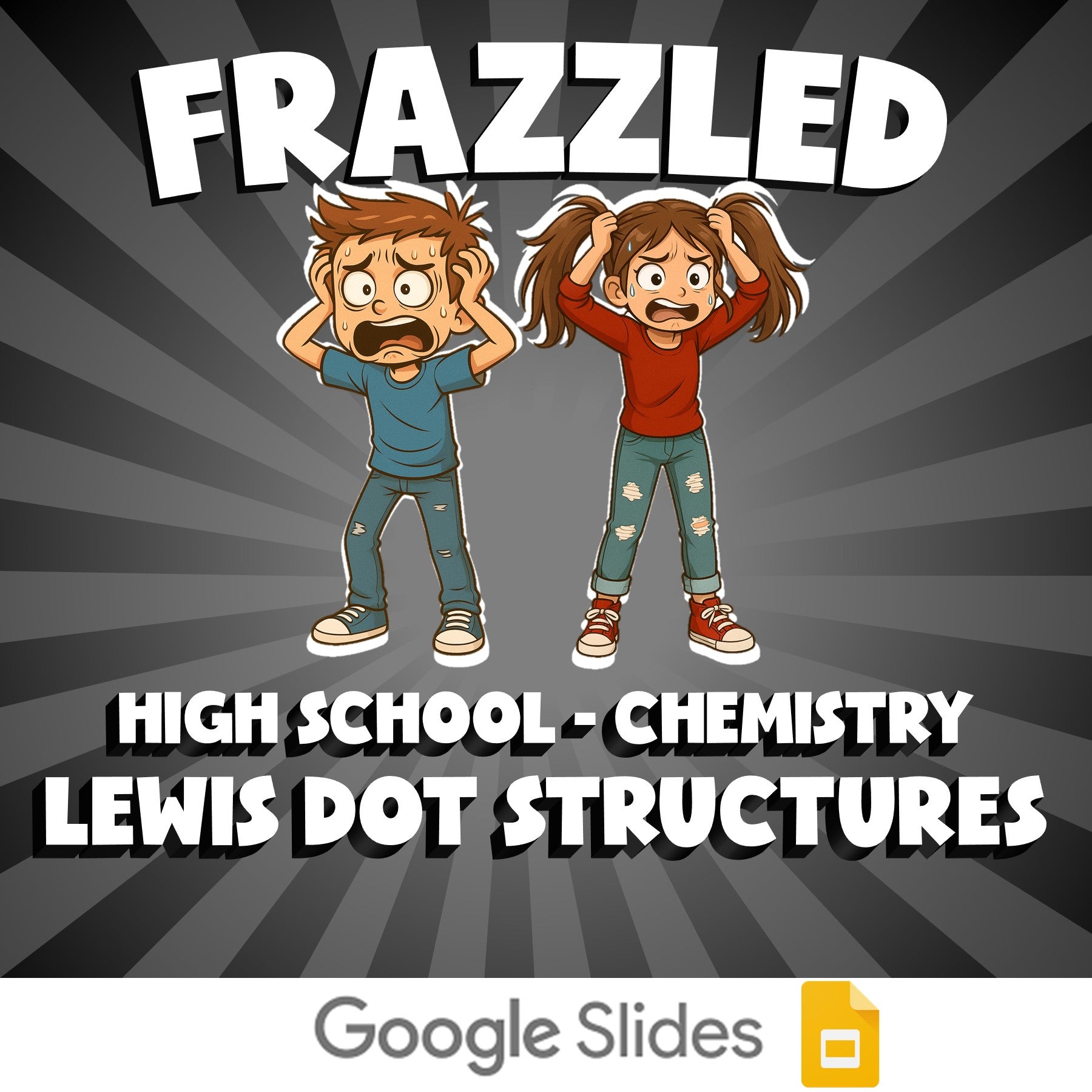 Lewis Dot Structures FRAZZLED Science Game - No Prep Chemistry Review Activity
