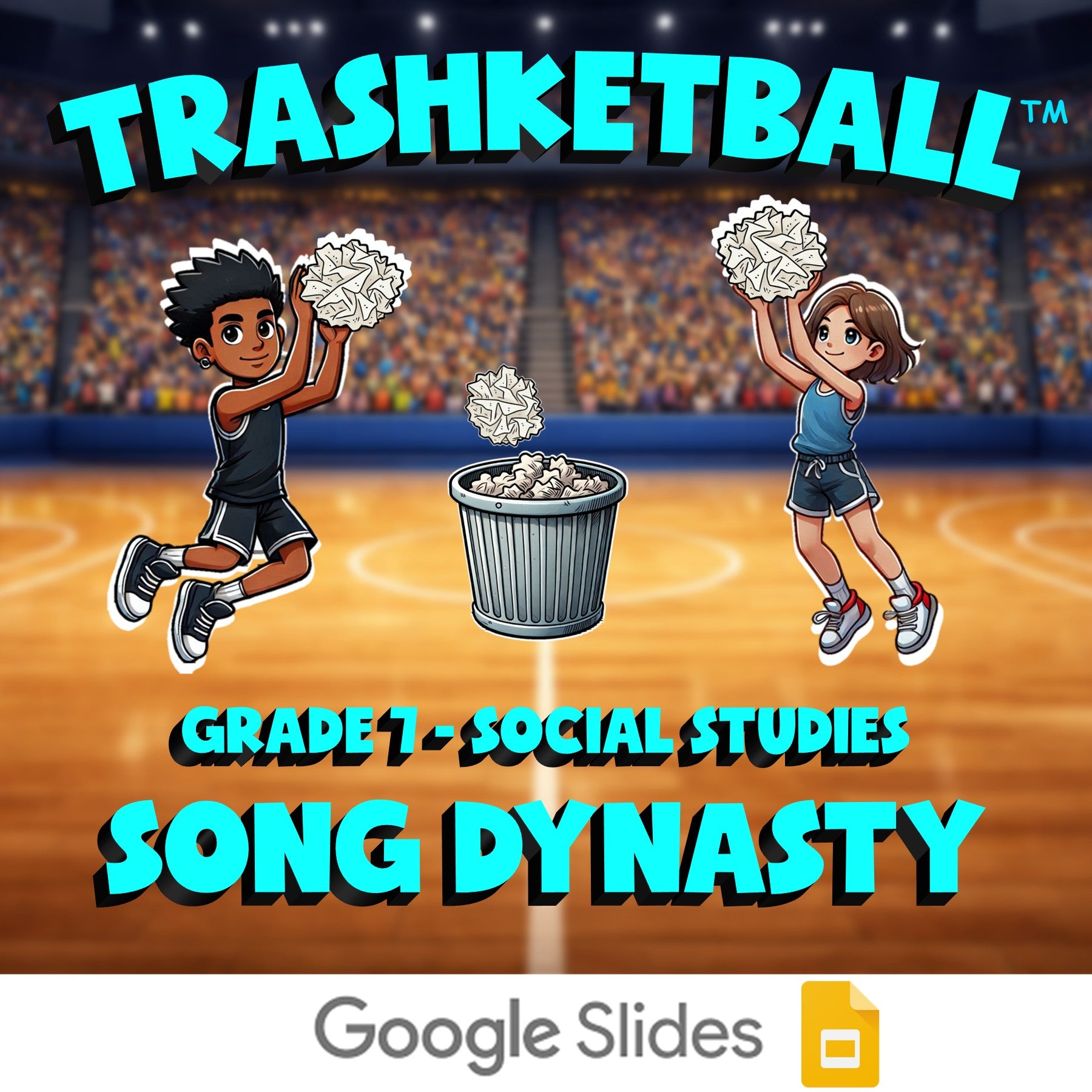 Song Dynasty TRASHKETBALL Socials Game - No Prep Grade 7 Review Activity