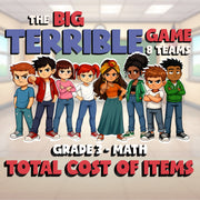 Total Cost of Items BIG TERRIBLE GAME - No Prep Grade 3 Math Review Activity