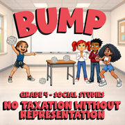 No Taxation Without Representation BUMP Socials Game - No Prep Grade 4 Review
