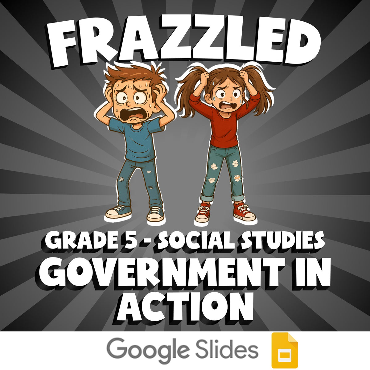 Government in Action FRAZZLED Socials Game - No Prep Grade 5 Review Activity