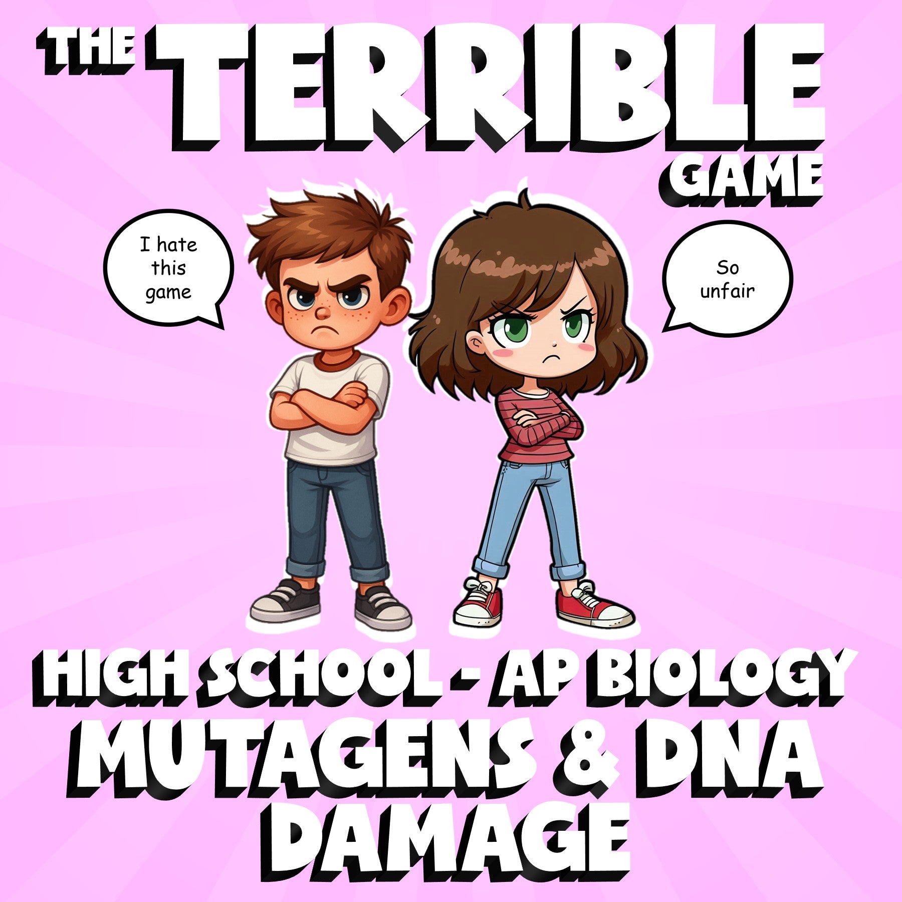 Mutagens & DNA Damage THE TERRIBLE GAME - No Prep AP Biology Science Review