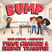 Phase Changes & Energy Transfer BUMP Science Game - No Prep Chemistry Review