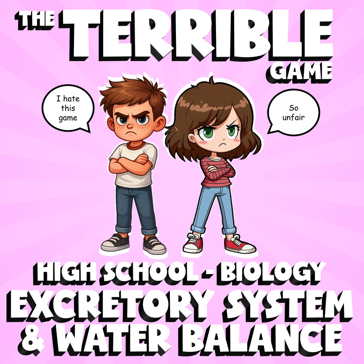 Excretory System & Water Balance THE TERRIBLE GAME - Biology Science Review