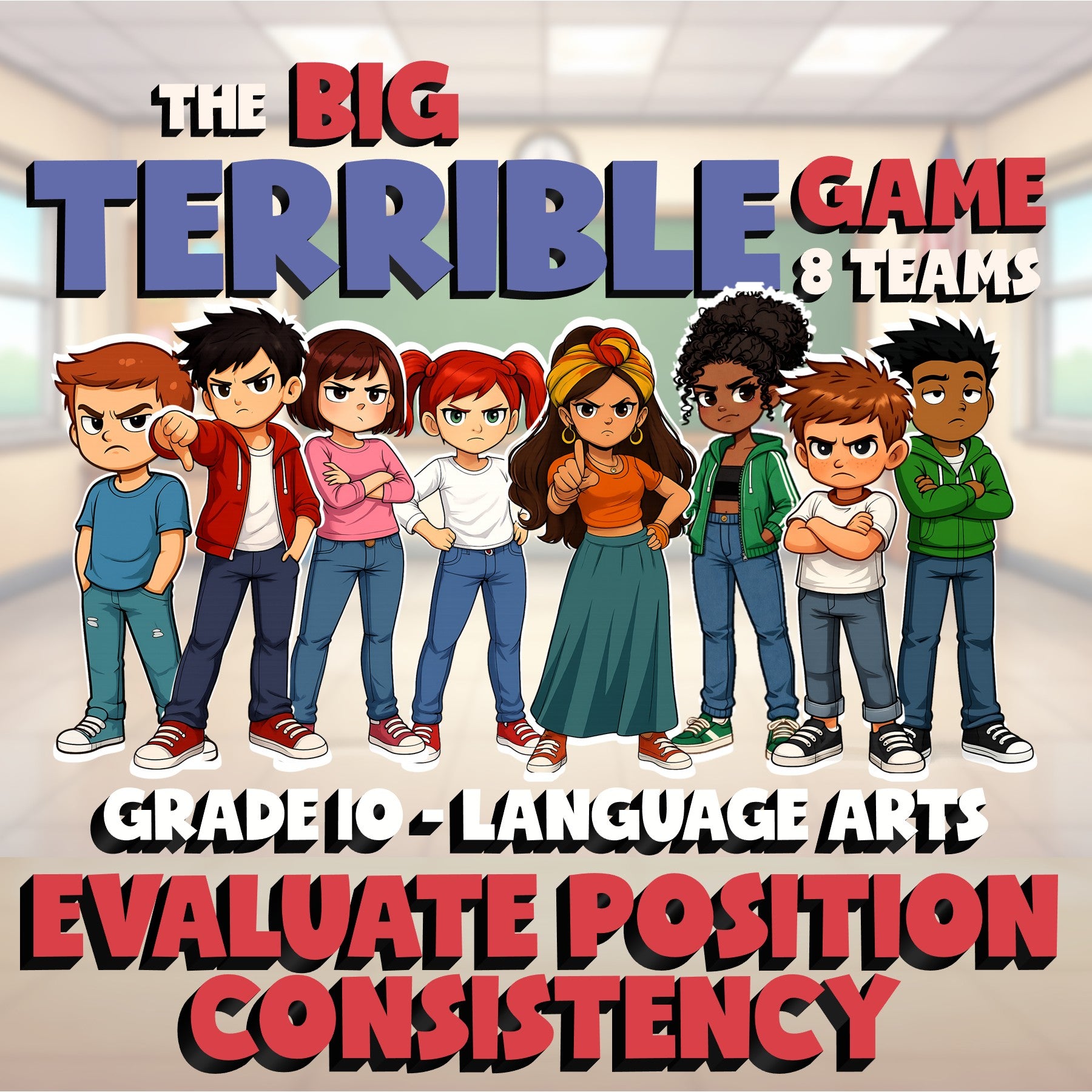 Evaluate Position Consistency BIG TERRIBLE GAME - No Prep Grade 10 ELA Review