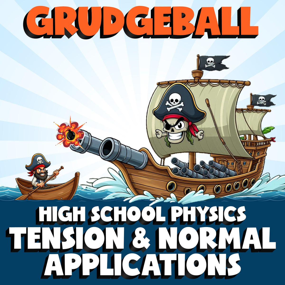 Tension & Normal Applications GRUDGEBALL Science Game - No Prep Physics Review