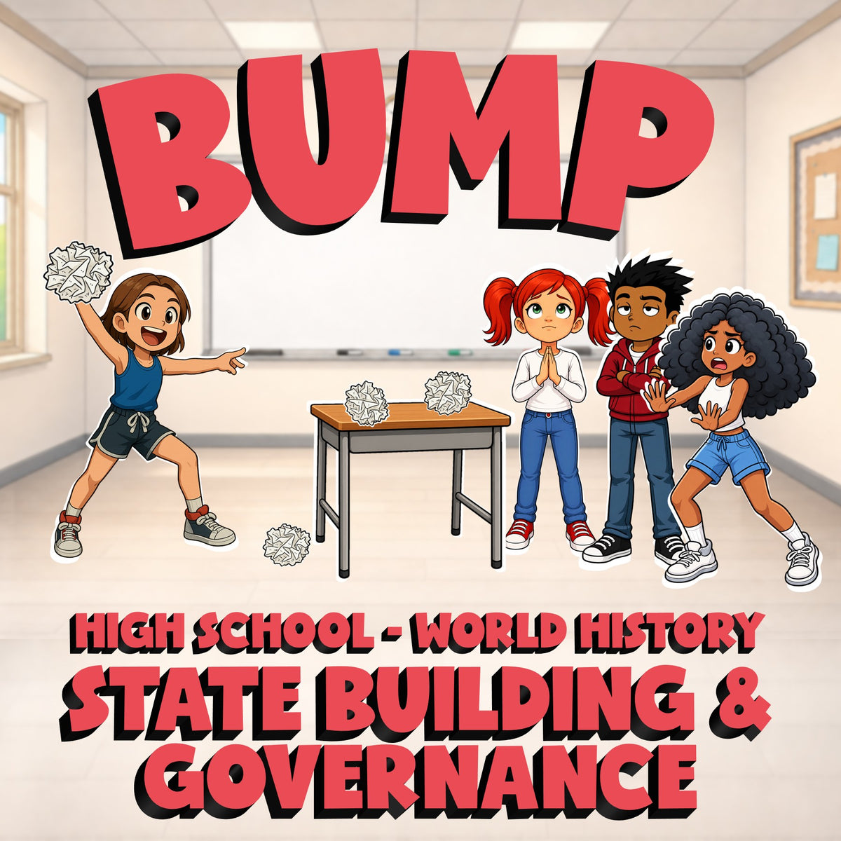 State Building & Governance BUMP Game - No Prep World History Review Activity