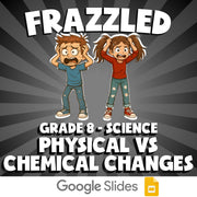 Physical vs Chemical Changes FRAZZLED Science Game - No Prep Grade 8 Review
