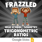 Trigonometric Ratios FRAZZLED Math Game - No Prep Geometry Review Activity