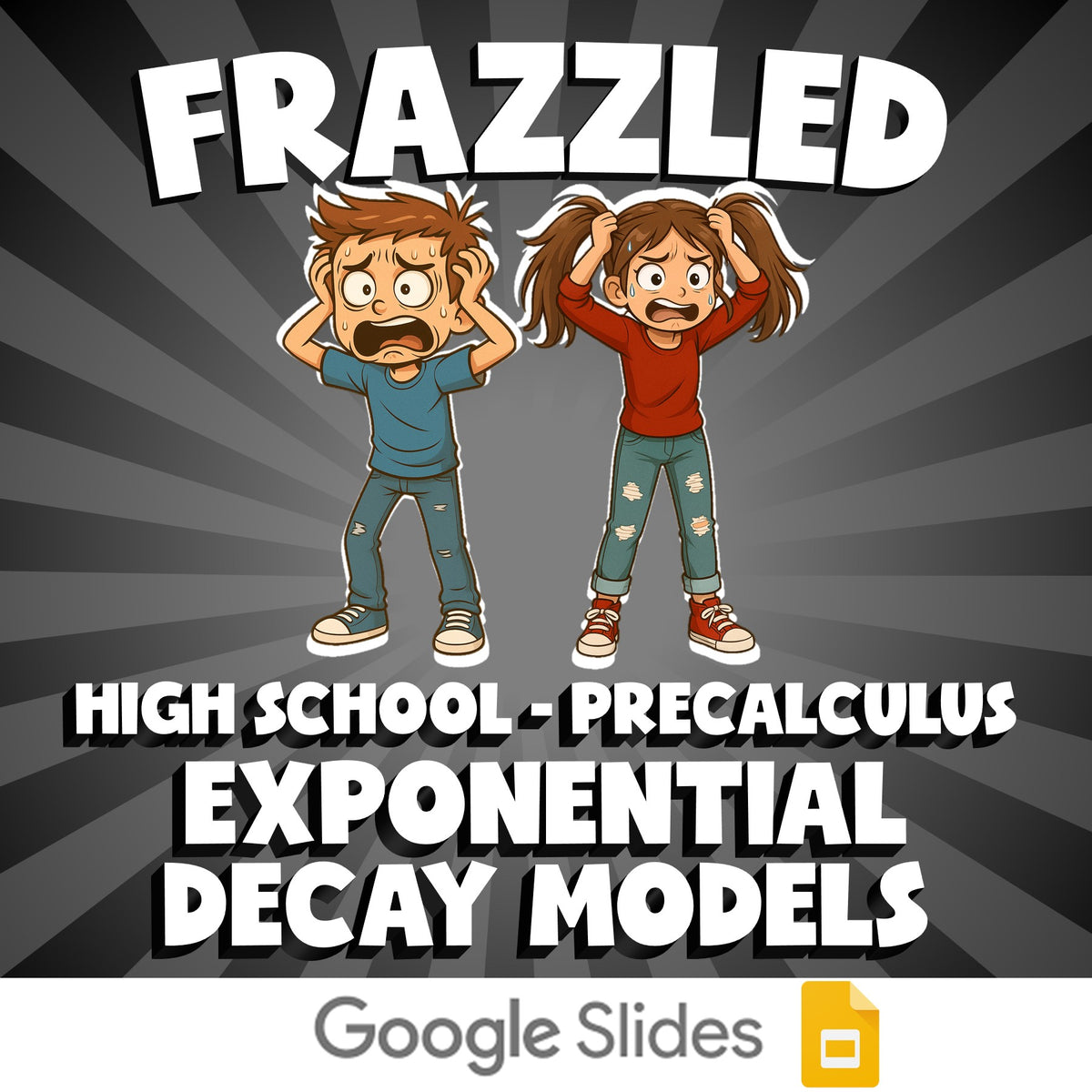 Exponential Decay Models FRAZZLED Math Game - No Prep PreCalculus Review