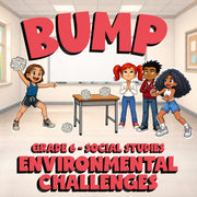 Environmental Challenges BUMP Socials Game - No Prep Grade 6 Review Activity