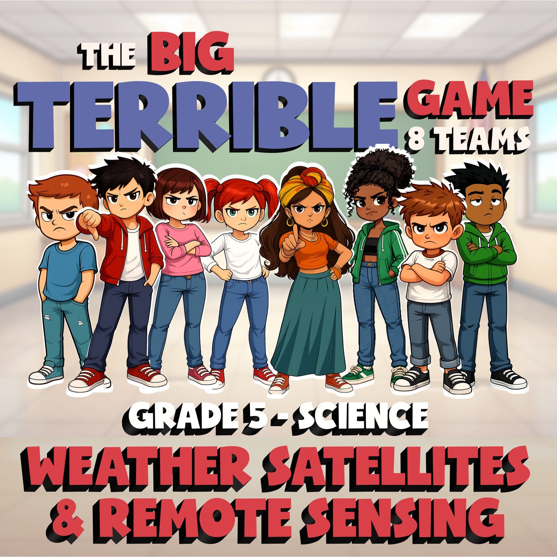 Weather Satellites & Remote Sensing BIG TERRIBLE GAME - Grade 5 Science Review