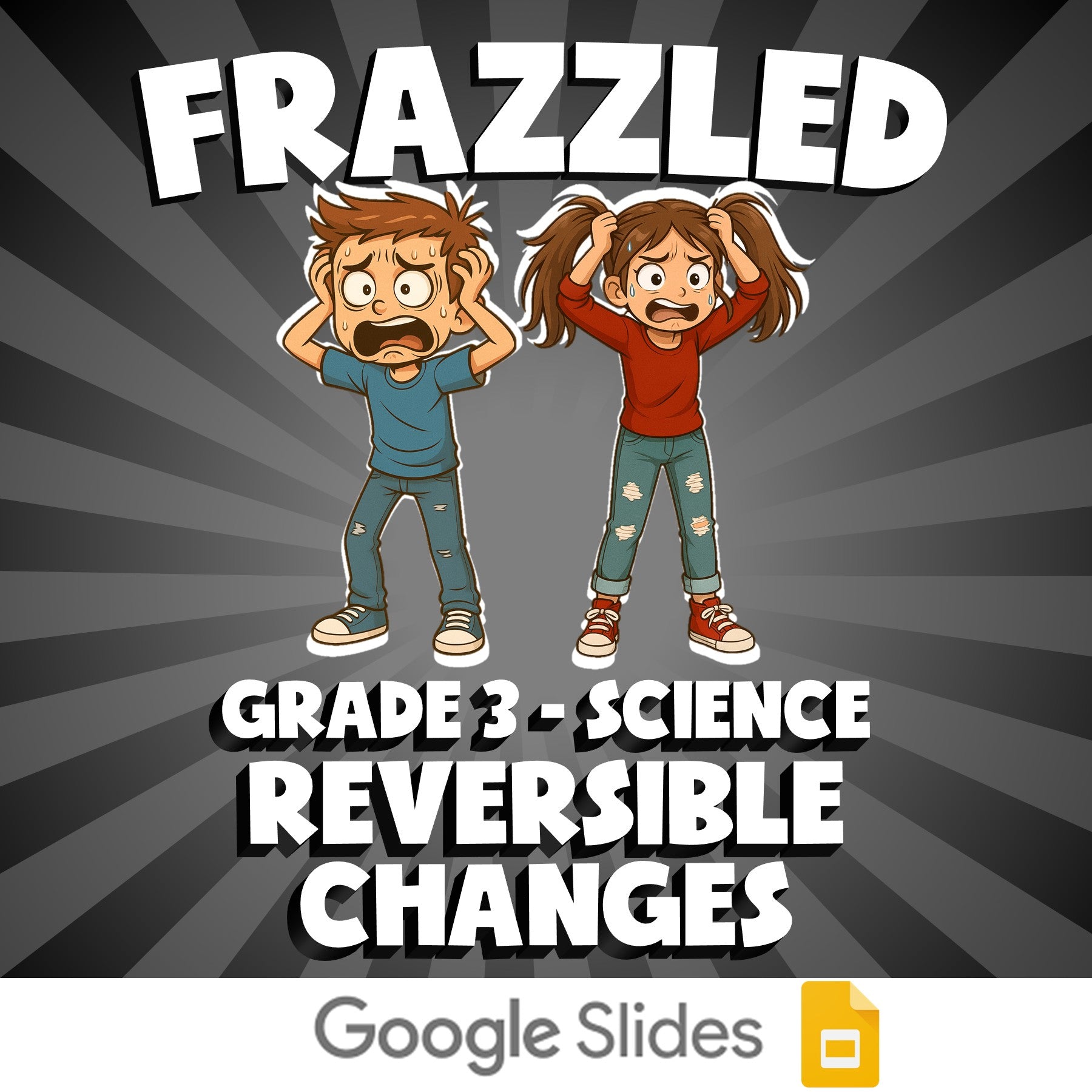 Reversible Changes FRAZZLED Science Game - No Prep Grade 3 Review Activity