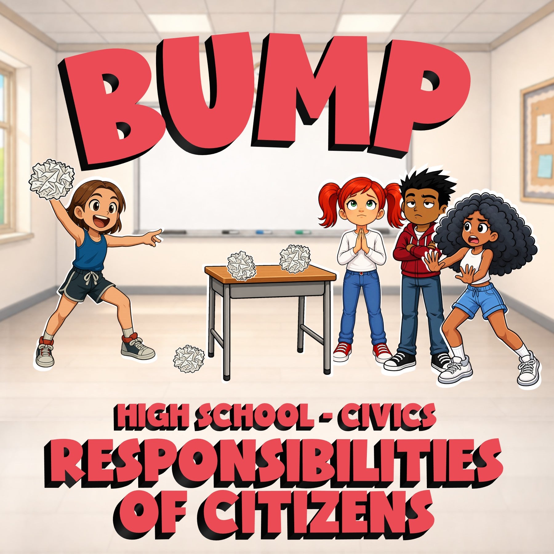 Responsibilities of Citizens BUMP Civics Game - No Prep Review Activity