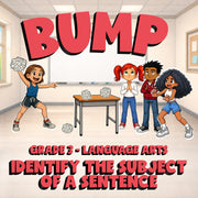 Identify the Subject of a Sentence BUMP ELA Game - No Prep Grade 3 Review