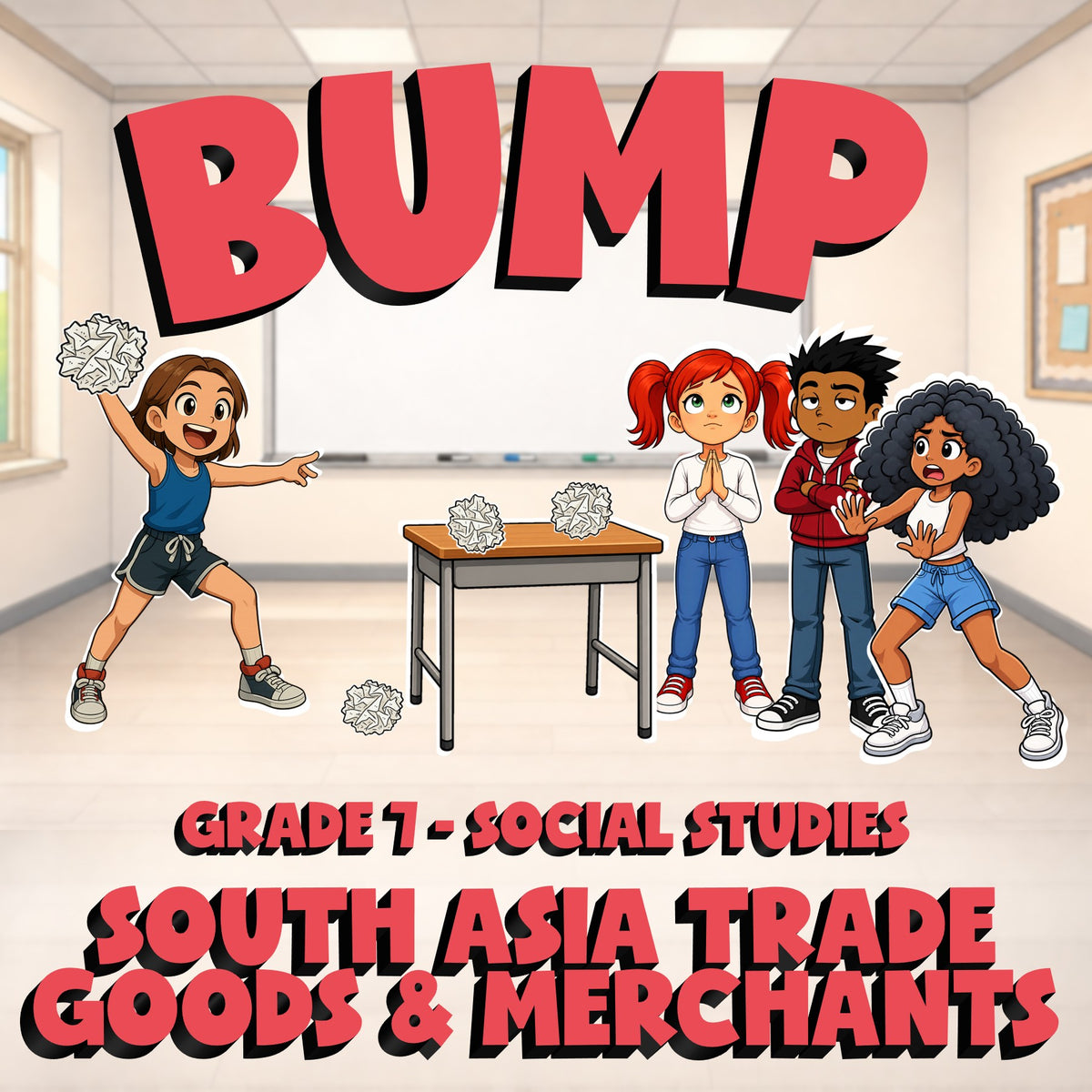 South Asia Trade Goods & Merchants BUMP Socials Game - No Prep Grade 7 Review