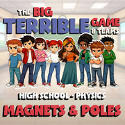 Magnets & Poles BIG TERRIBLE GAME - No Prep Physics Science Review Activity