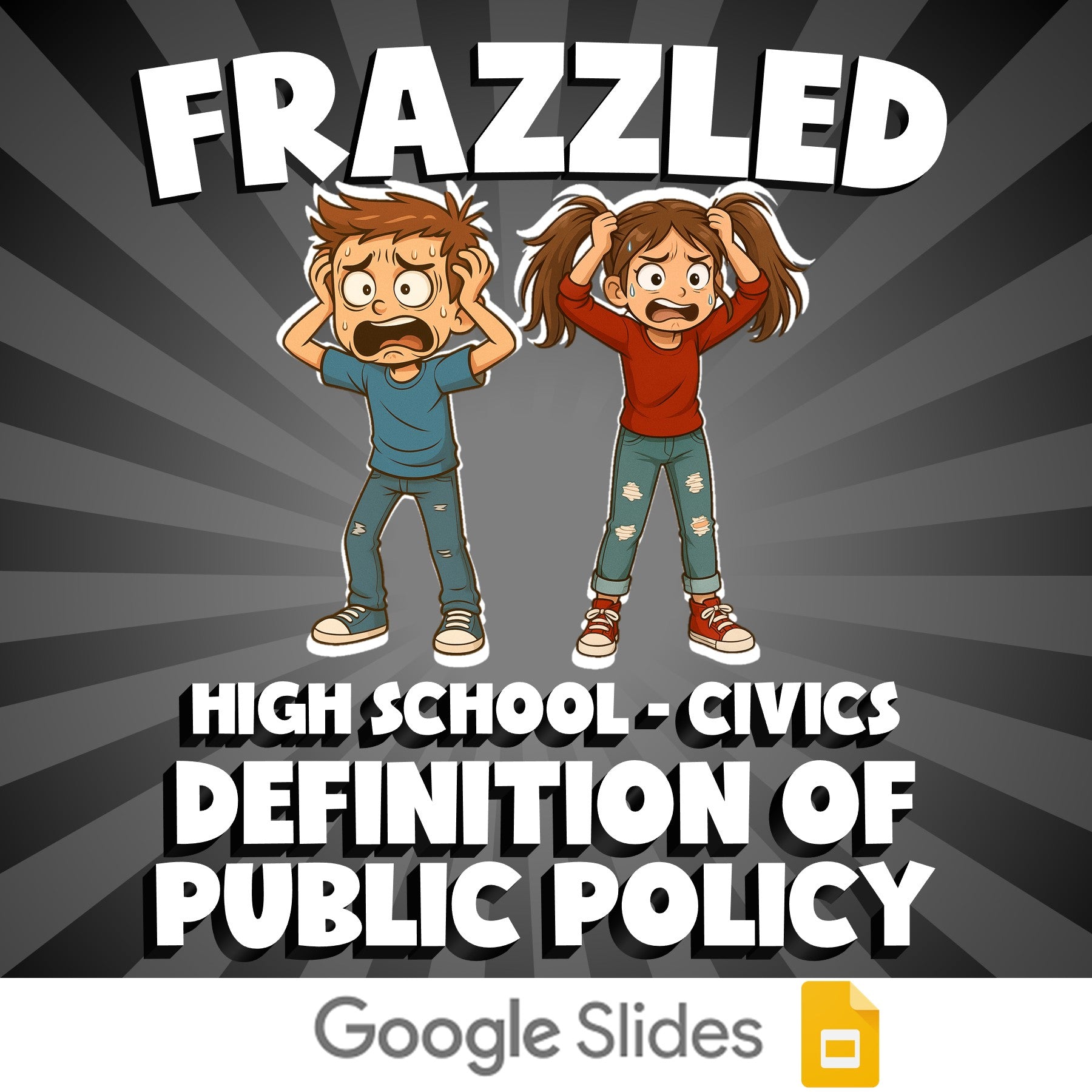 Definition of Public Policy FRAZZLED Civics Game - No Prep Review Activity