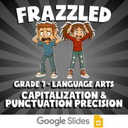 Capitalization & Punctuation Precision FRAZZLED ELA Game - No Prep Grade 7
