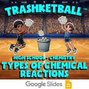 Types of Chemical Reactions TRASHKETBALL Science Game - No Prep Chemistry Review