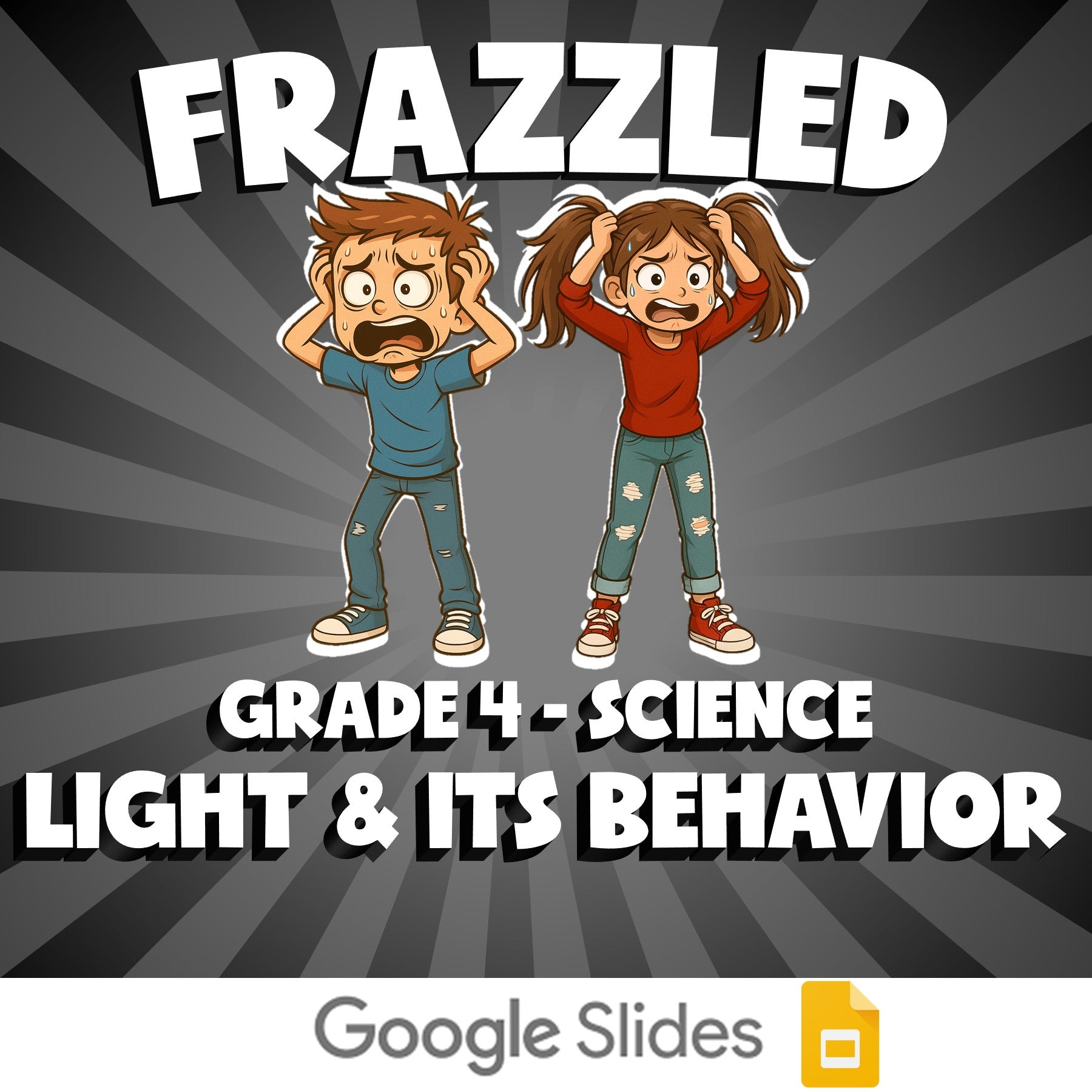 Light & Its Behavior FRAZZLED Science Game - No Prep Grade 4 Review Activity