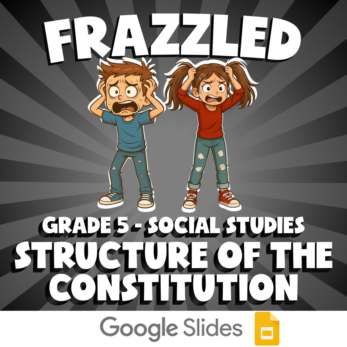 Structure of the Constitution FRAZZLED Socials Game - No Prep Grade 5 Review