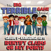 Identify Claims or Key Points BIG TERRIBLE GAME - No Prep Grade 5 ELA Review