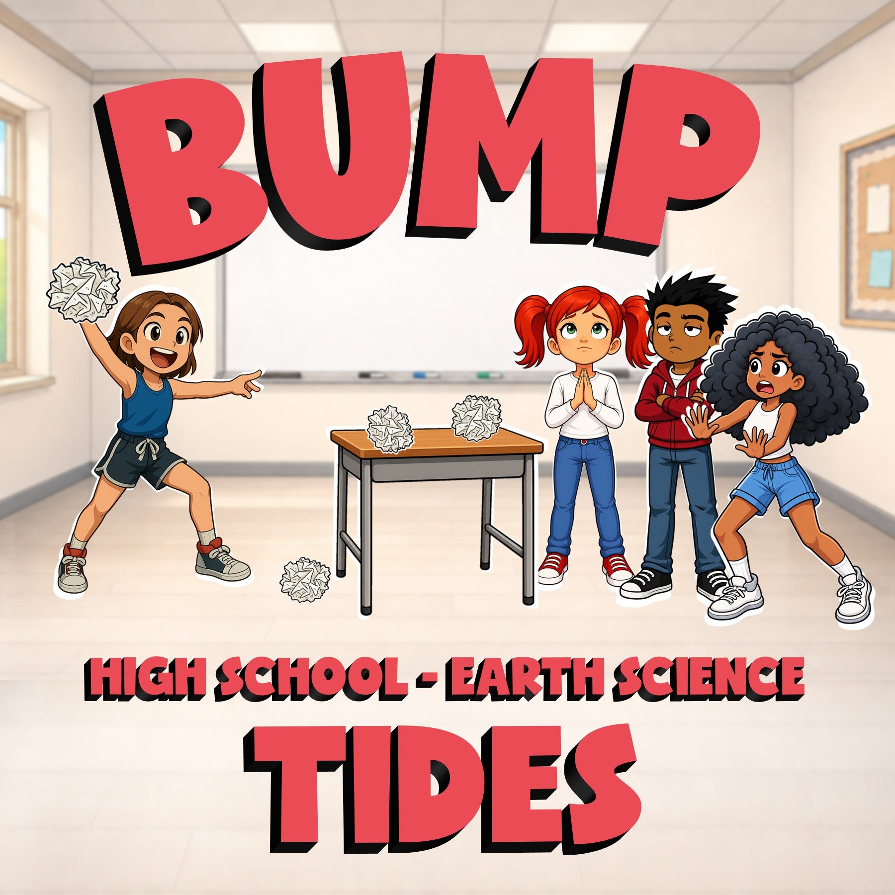 Tides BUMP Game - No Prep Earth Science Review Activity
