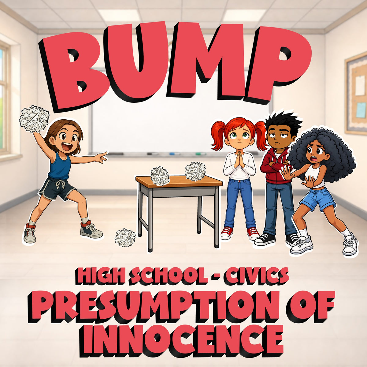 Presumption of Innocence BUMP Civics Game - No Prep Review Activity