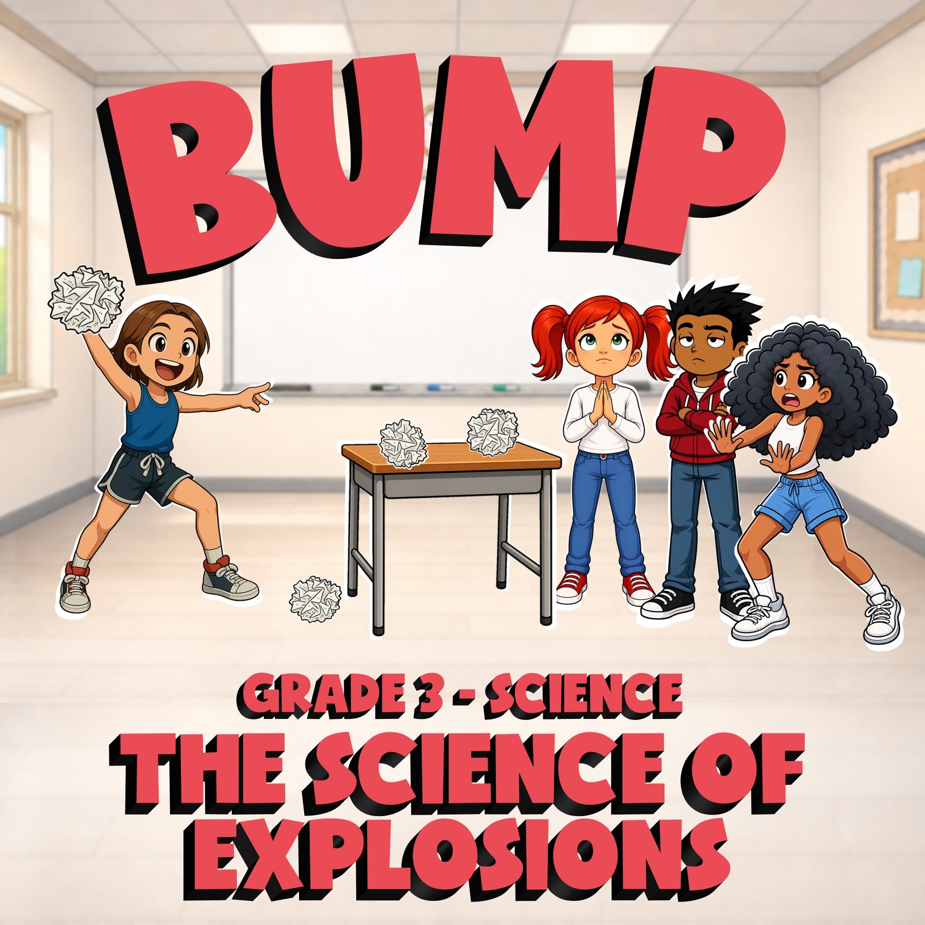 The Science of Explosions BUMP Science Game - No Prep Grade 3 Review Activity