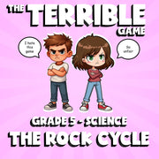 The Rock Cycle THE TERRIBLE GAME - No Prep Grade 5 Science Review Activity