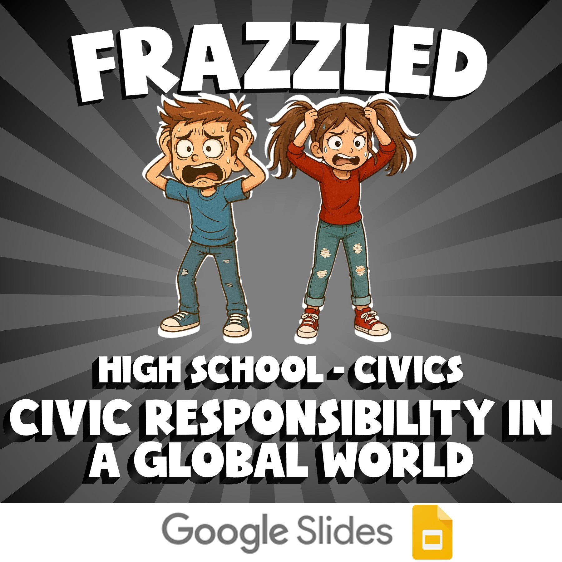 Civic Responsibility in a Global World FRAZZLED Civics Game - No Prep Review