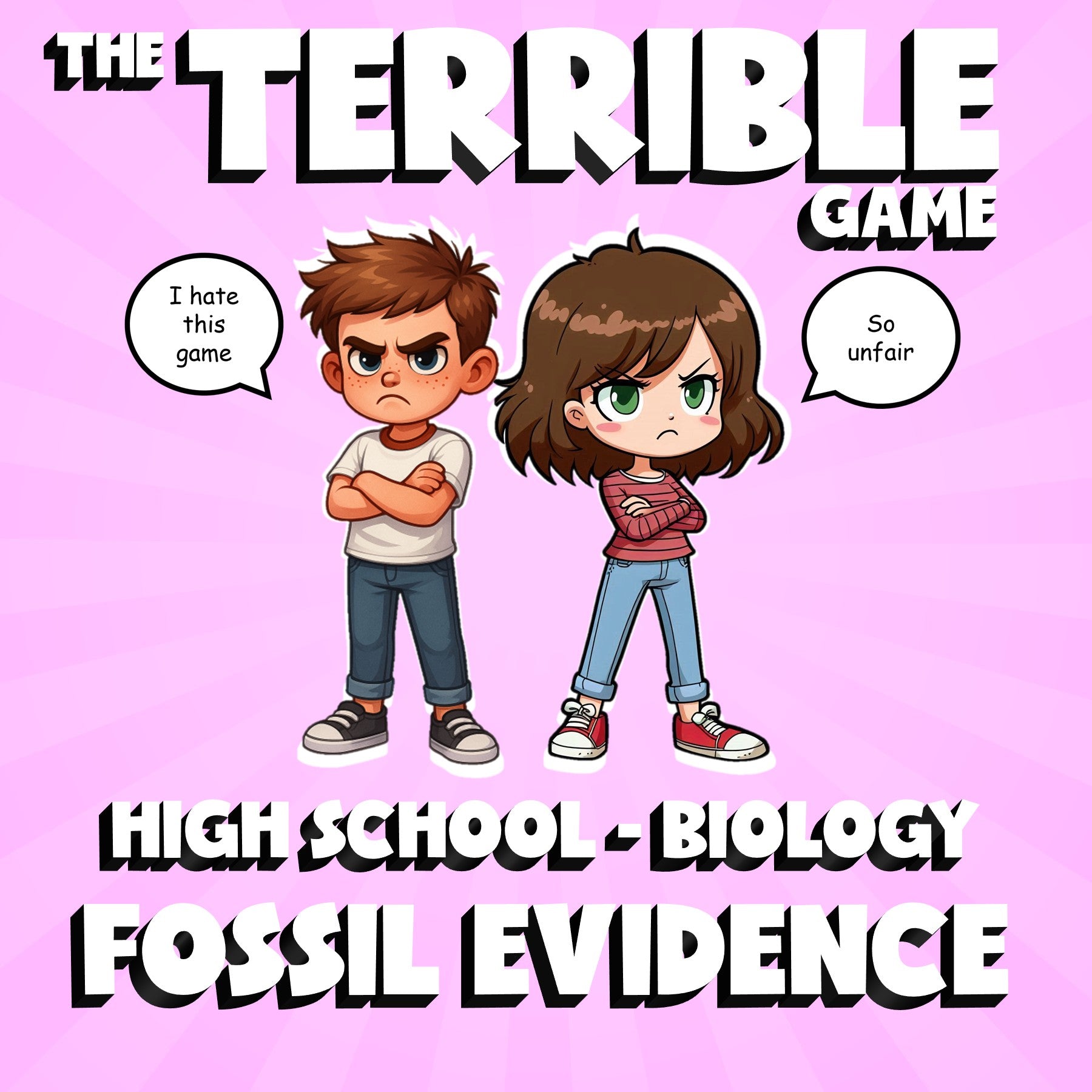 Fossil Evidence THE TERRIBLE GAME - No Prep Biology Science Review Activity