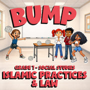 Islamic Practices & Law BUMP Socials Game - No Prep Grade 7 Review Activity