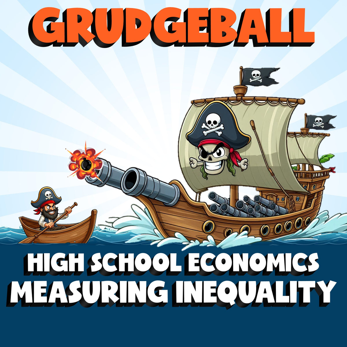 Measuring Inequality GRUDGEBALL Economics Game - No Prep Review Activity