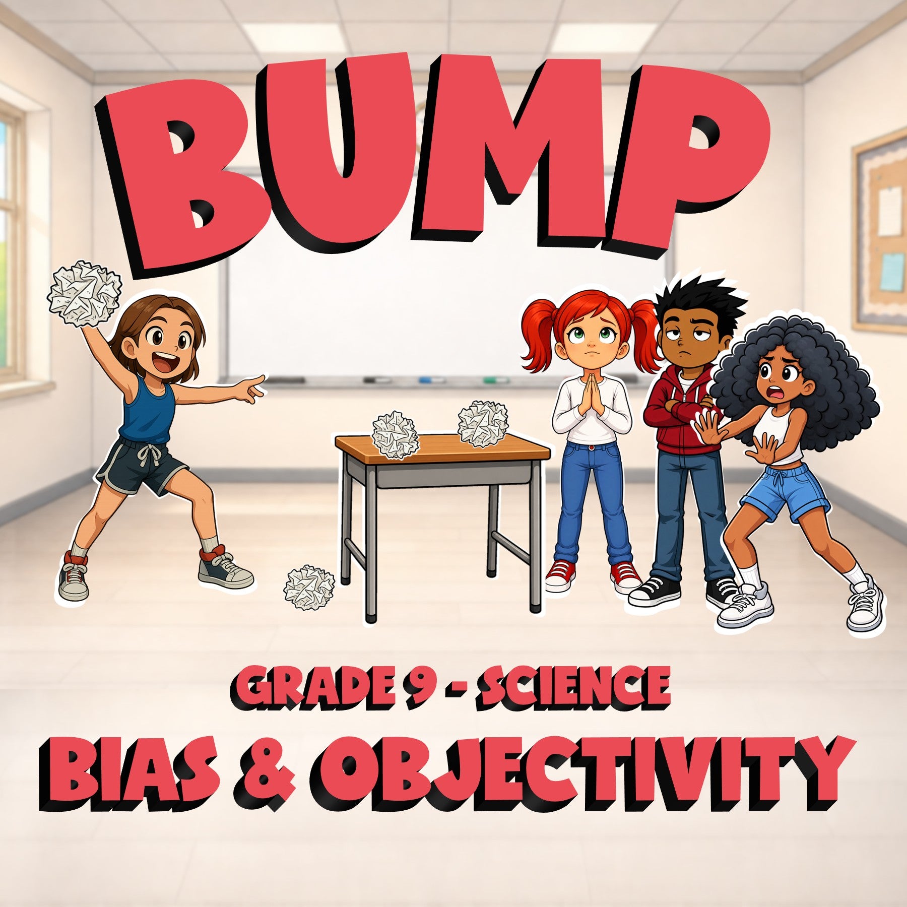 Bias & Objectivity BUMP Science Game - No Prep Grade 9 Review Activity