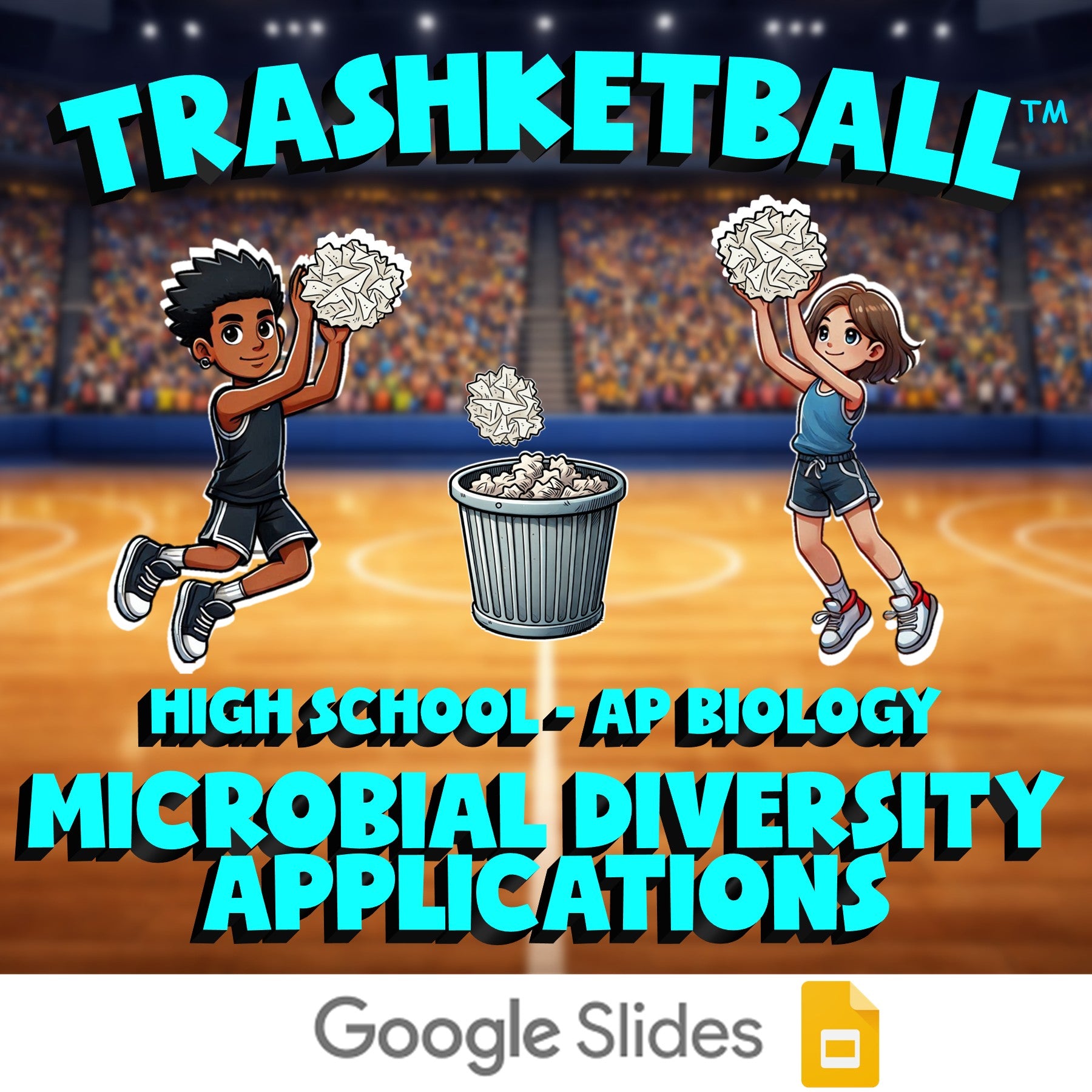 Microbial Diversity Applications TRASHKETBALL Science Game - No Prep AP Biology