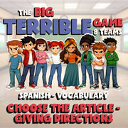 Choose The Article - Giving Directions BIG TERRIBLE GAME - Spanish Exercise