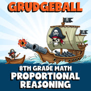 Proportional Reasoning GRUDGEBALL Math Game - No Prep Grade 8 Review Activity