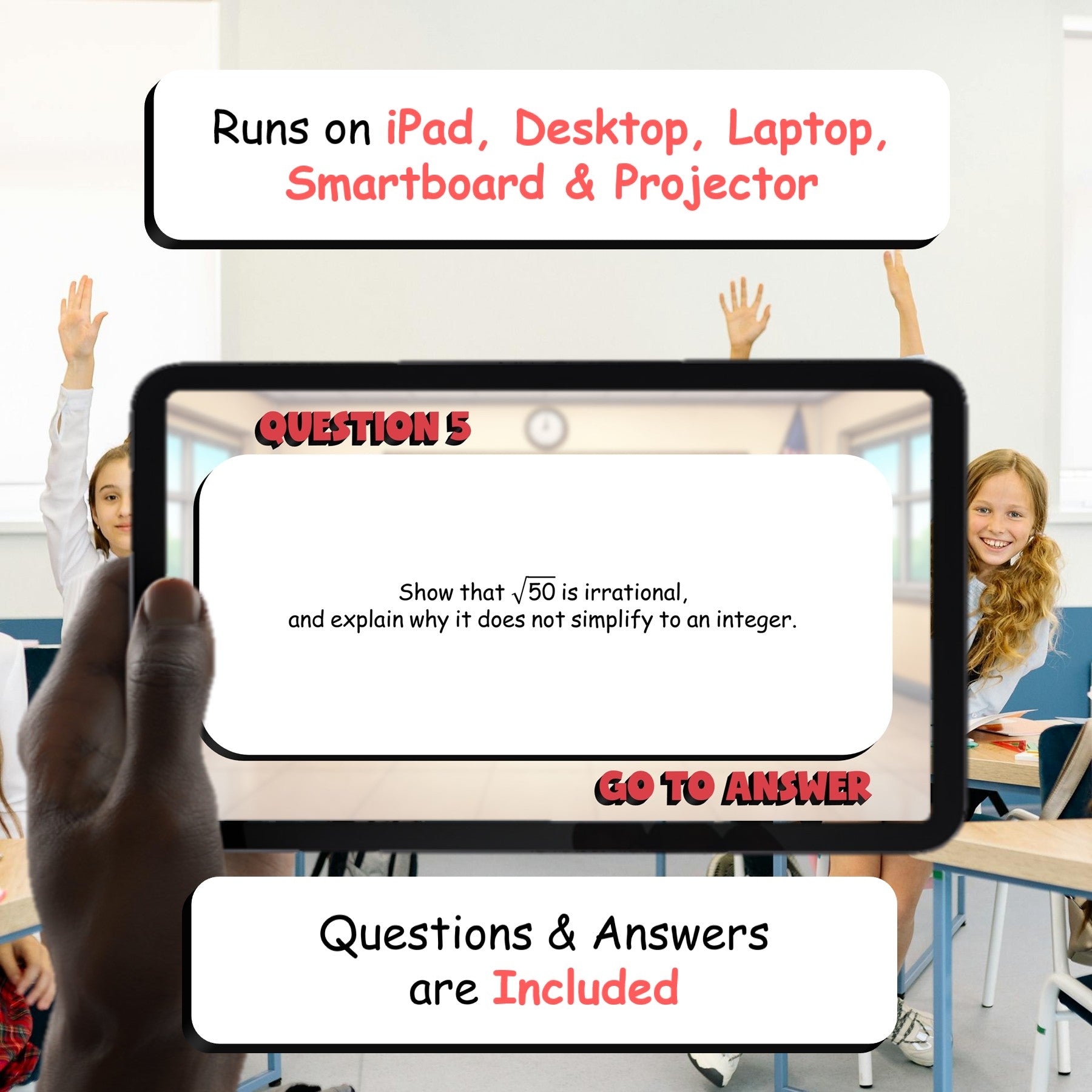 Sets of Numbers BIG TERRIBLE GAME - No Prep Algebra 1 Math Review Activity