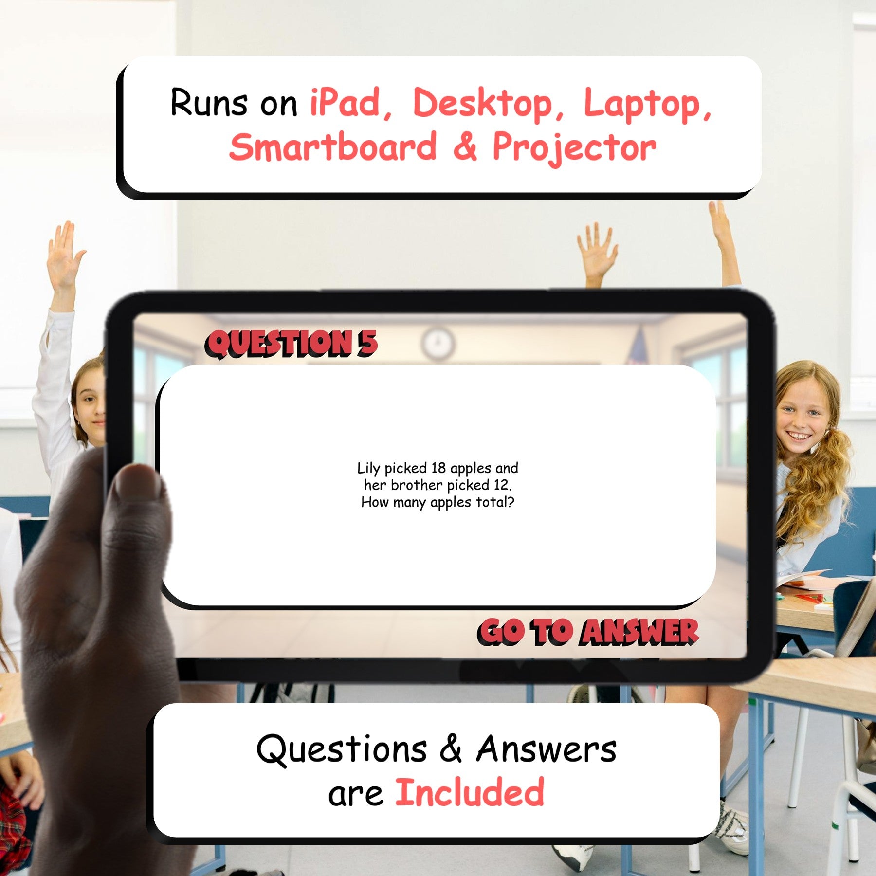 Choosing Operations in Word Problems BIG TERRIBLE GAME - Grade 3 Math Review