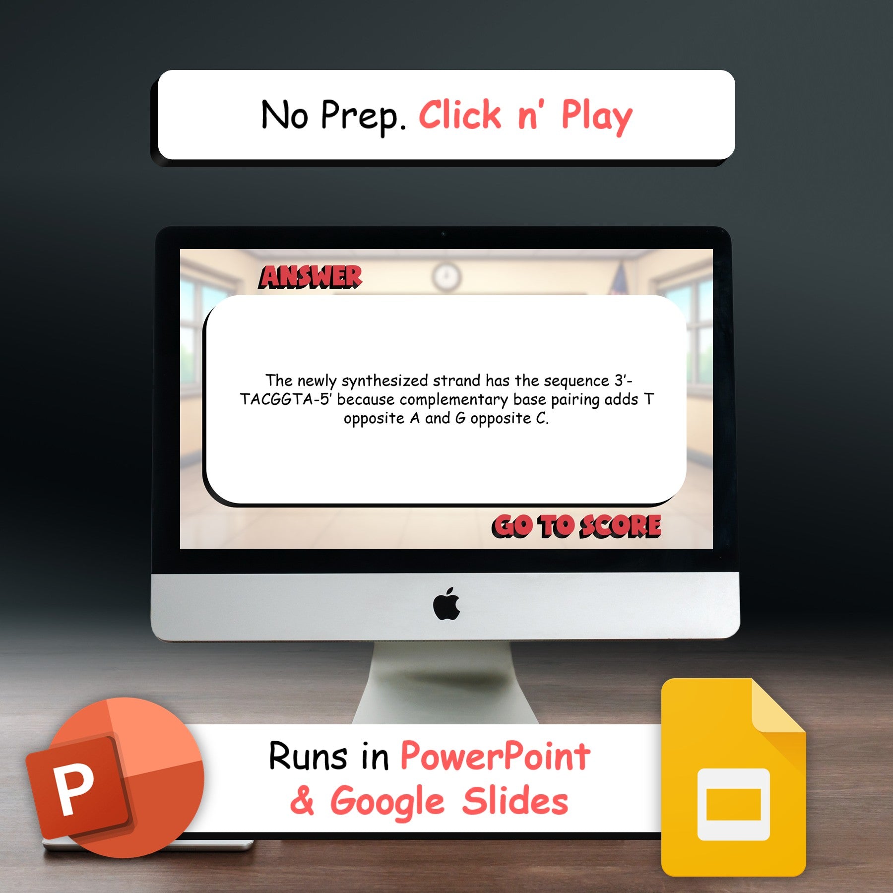 DNA Replication Steps BIG TERRIBLE GAME - No Prep AP Biology Science Review